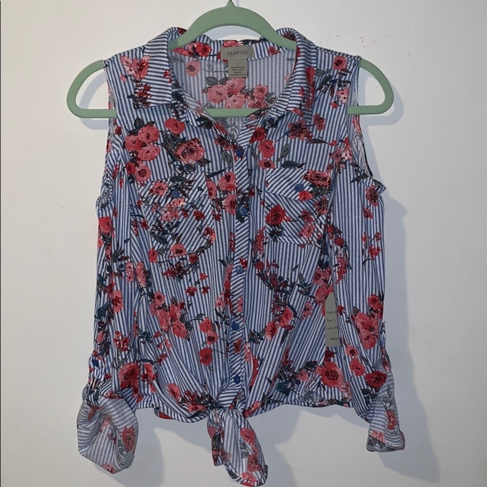 Floral long sleeve blouse